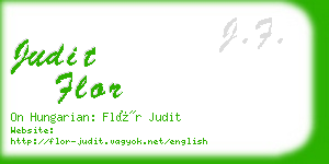 judit flor business card